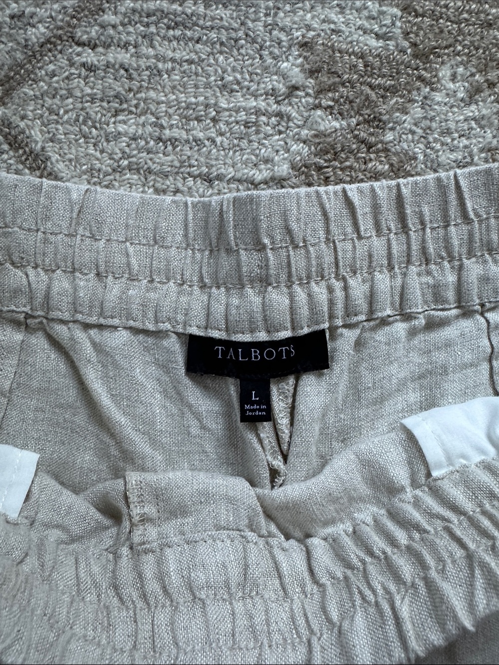 Talbots Drawstring Linen Shorts - Picture 2 of 6